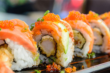 Sushi Rolls made daily at Dave's Fresh Marketplace