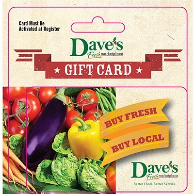 $15 Marketplace Gift Card - Item # 44813 - Dave's Fresh Marketplace