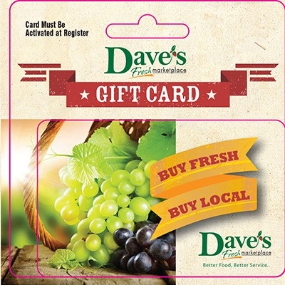 $50 Marketplace Gift Card - Item # 44715 - Dave's Fresh Marketplace