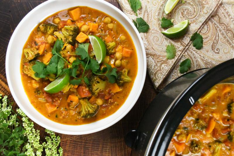 Featured Recipe Crockpot Coconut Veggie Thai Curry