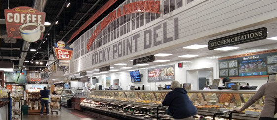 Deli and prepared foods counter at Dave's Fresh Marketplace Warwick West Shore Road location