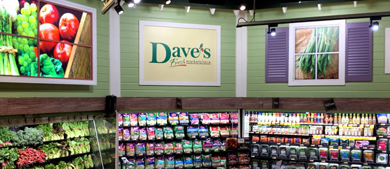 Produce department at Dave's Fresh Marketplace Cumberland location