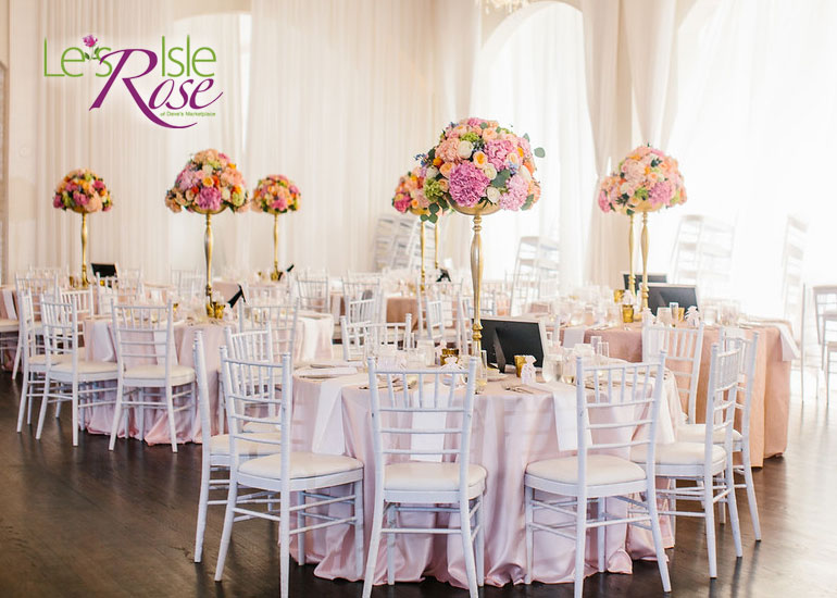 Bright and Colorful Floral Wedding Centerpieces from Les Isle Rose