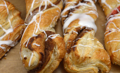 Cinnamon sticks made from scratch at Dave's Marketplace