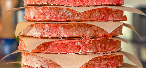 photo of thawed ground beef patties