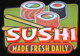 Dave's Fresh Marketplace Sushi sign
