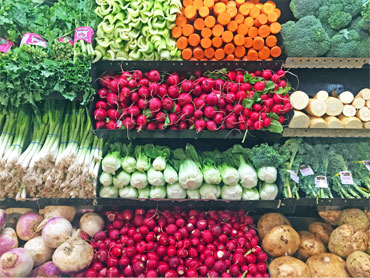 Large selection of fresh vegetables in our produce department