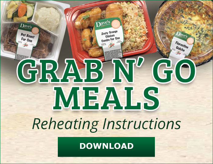 Ready Made Meals Dinner Pairings Dave's RI