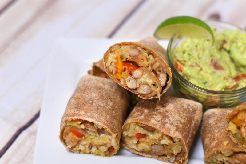 Mini Vegetarian Burritos