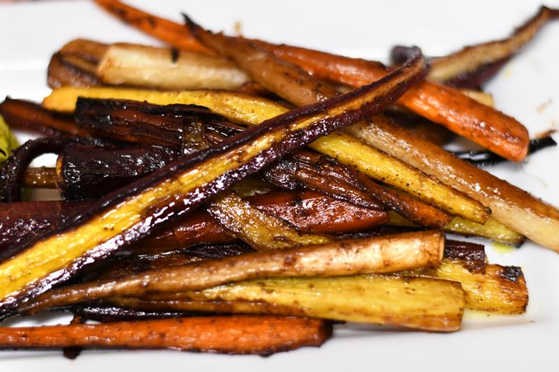 Honey Balsamic Roasted Carrots