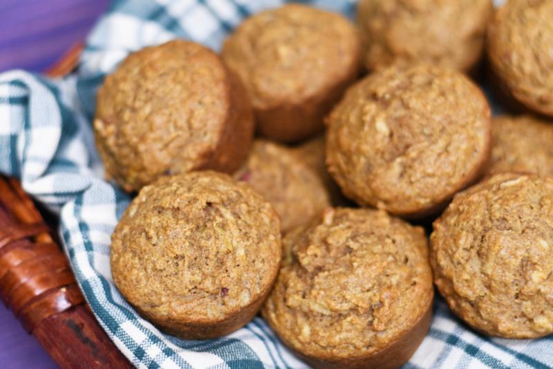 Whole Wheat Apple Cinnamon Muffins