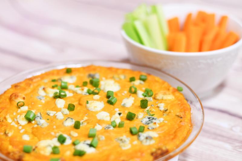 Buffalo Chicken Hummus - Football Favorite