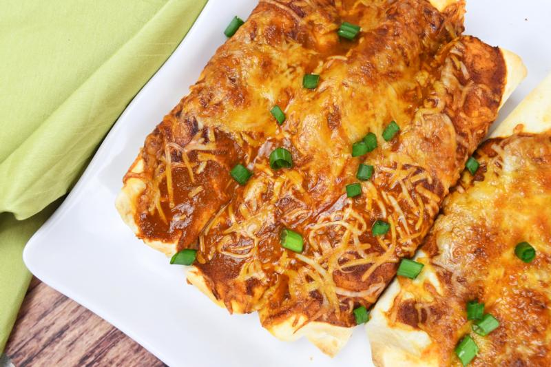 Air Fryer Chicken Enchiladas