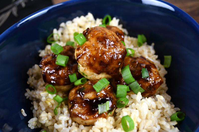 Sesame Ginger Chicken Meatballs