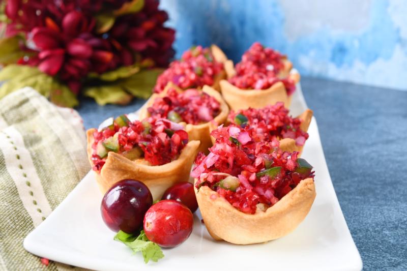 Cranberry Chicken Tartlets