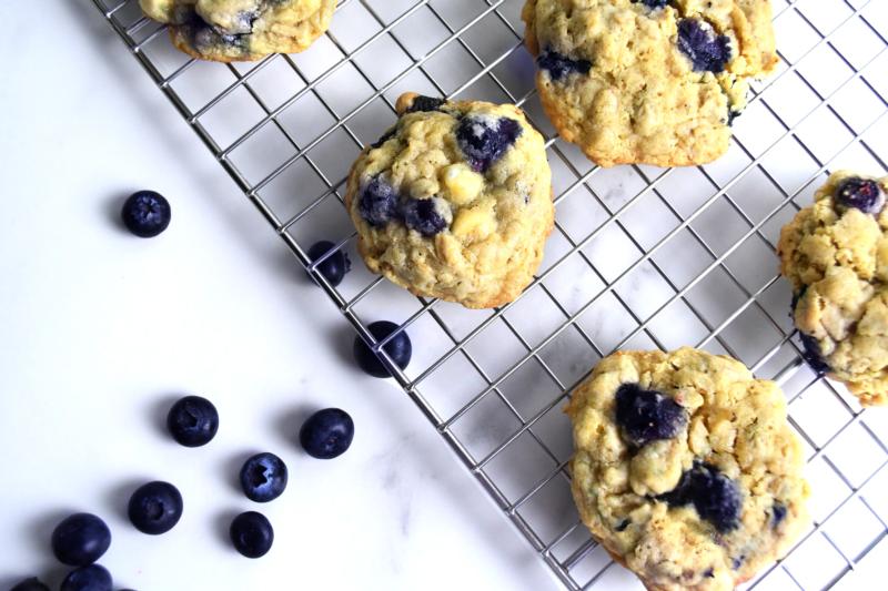 Blueberry White Chocolate Cookies