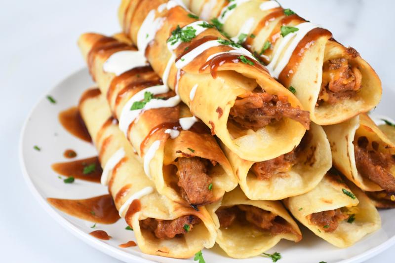 BBQ Pulled Pork Taquitos