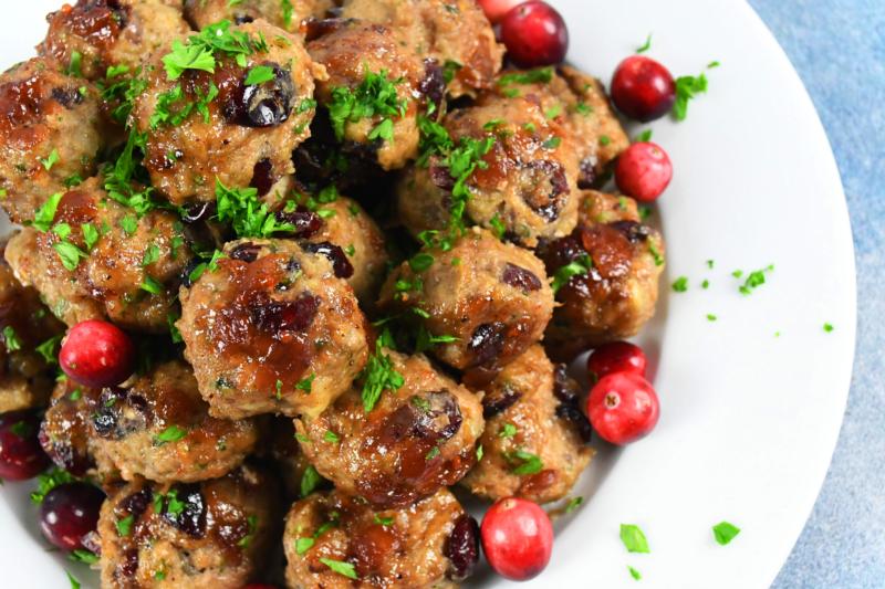 Turkey Cranberry Meatballs