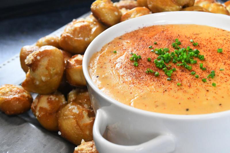 Pretzel Bites with Gouda Beer Cheese