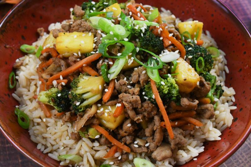 Korean BBQ Turkey Bowls