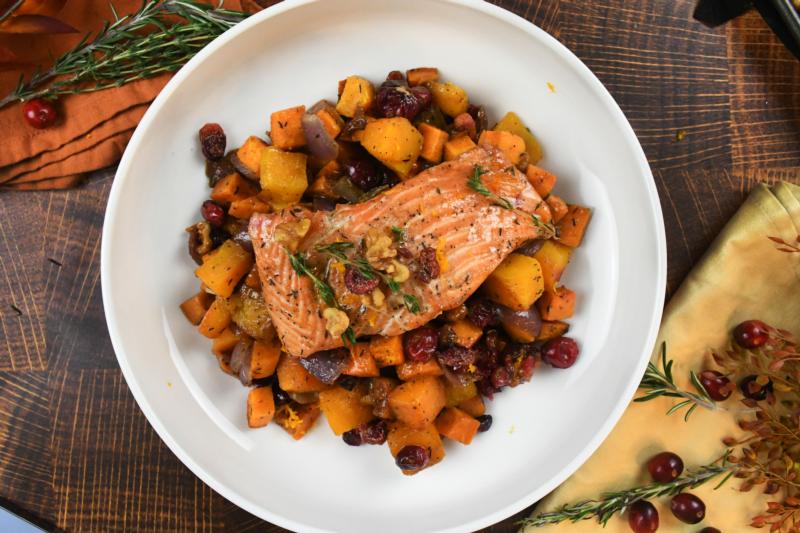 Cranberry Orange Baked Salmon