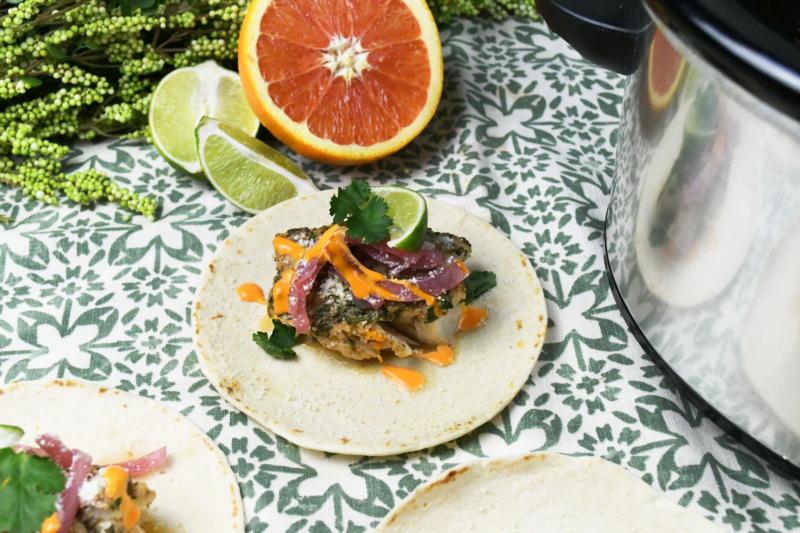 Slow Cooker Citrus-Chipotle Fish Tacos