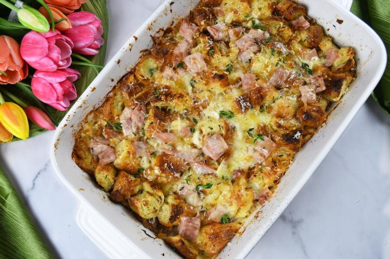 Ham & Brie Strata