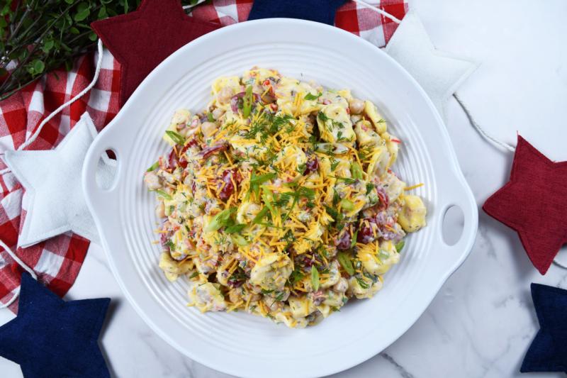Bacon Ranch Tortellini Salad
