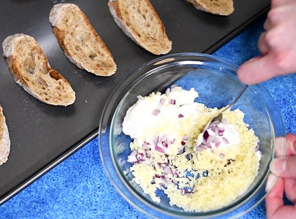 ABC's of Crostini's - Artichoke & Gruyere, Blueberry Jalapeno & Caprese - Step 1